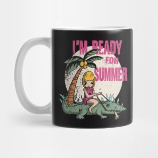 Summer Fun Vibes Logo Design Mug